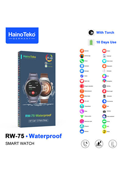 haino teko germany HainoTeko RW-75 Waterproof Smart Watch for Men
