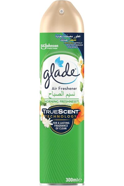Glade Aerosol Spray Morning Freshness, Fast Acting Odour Eliminator, 300ml