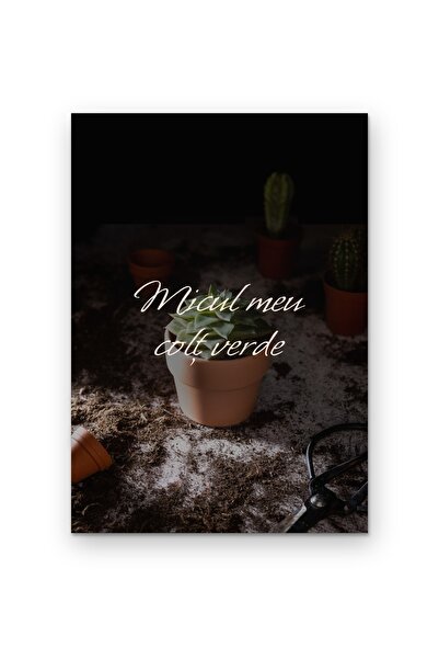 OEM Poster Carton 250g A4 - Micul meu colț verde, Tablou decorativ perete, Mat