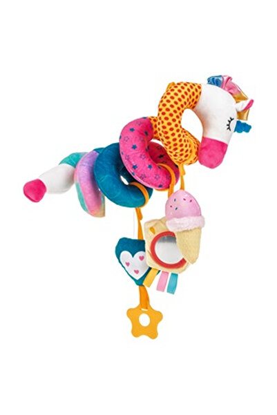 OEM Jucarie pentru Patut Spiralata Unicorn cu Jucarie de Dentitie 25cm
