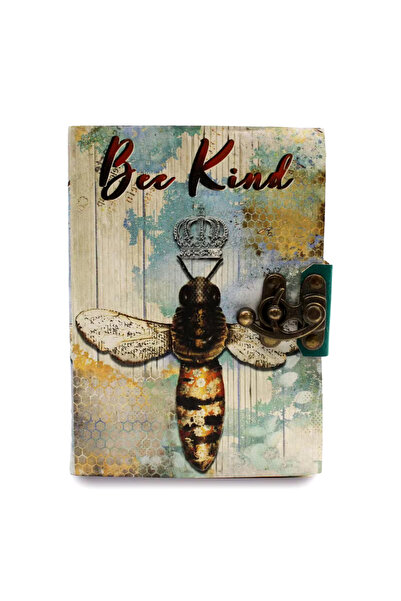 Cotomag Δερμάτινο Ημερολόγιο Bee Kind, 200 Vintage Σελίδες με Οδοντωτές Άκρες...