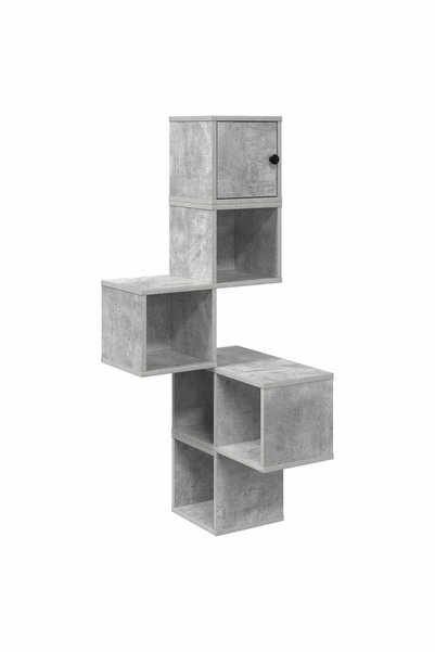vidaxl Rafters colțar de perete Gri Beton 48 x 48 x 120 cm