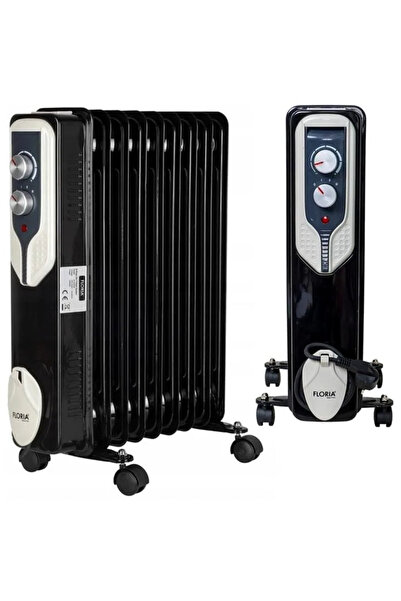 Floria Calorifer electric cu ulei pe rotii Zln3659, 2000W, 9 elemente, termos...
