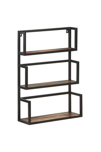 vidaxl Raft de perete, 60x20x85 cm, lemn masiv reciclat