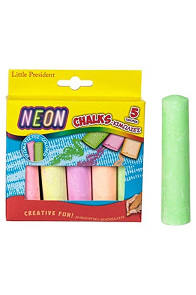 OEM Χοντρόχρωμη κιμωλία νέον 11εκ. Μικρός Πρόεδρος - 5 τεμάχια