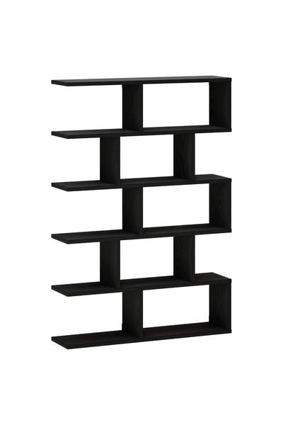 vidaxl Raft de perete Stejar Negru 70 x 17 x 101 cm Lemn prelucrat