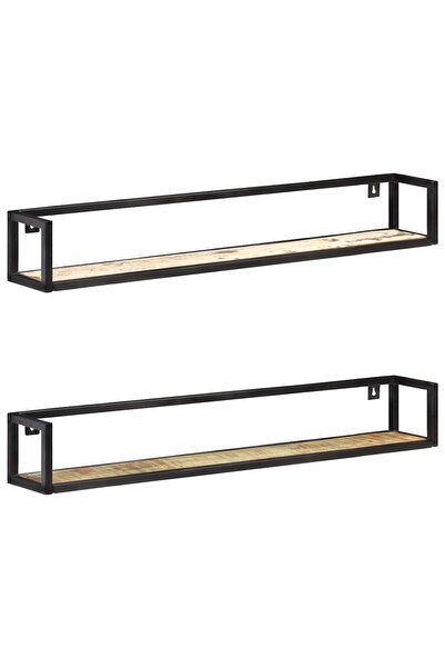 vidaxl Rafturi de perete, 2 buc., 120 cm, lemn masiv reciclat