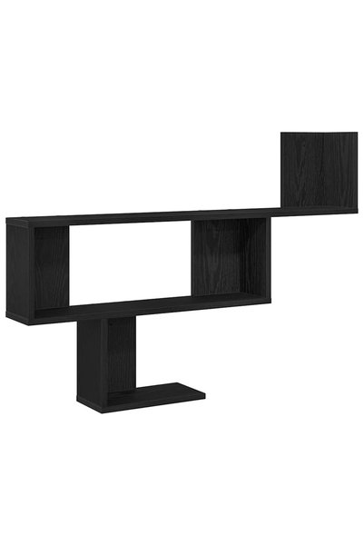 vidaxl Raft de perete, stejar negru, 100x15x70 cm, lemn prelucrat