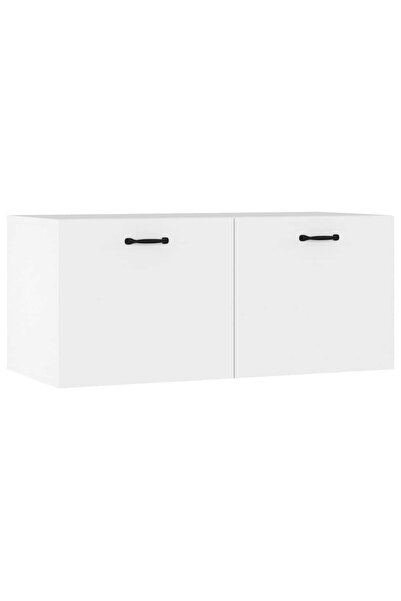vidaxl Dulap de perete, alb, 80x36,5x35 cm, lemn compozit