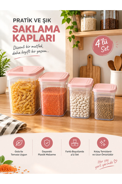 Saklama Kabı 4'lü Dikey