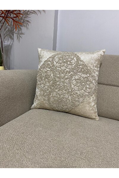 YILMAZHOME Throw Pillow & Throw Pillow Cover - Decorative Lace-Ed Velvet Thro...