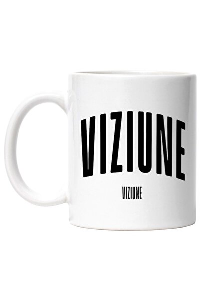 INOVATIX Cana alba personalizata,Cuvantul Viziune,Motivational,Self Help,Inte...
