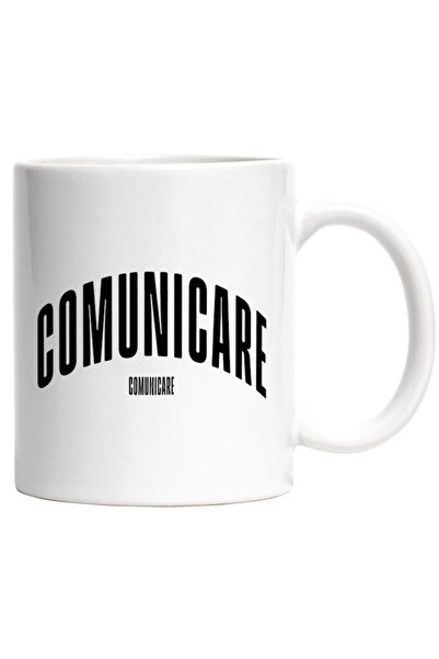 INOVATIX Cana alba personalizata,Cuvantul Comunicare,Motivational,Self Help,I...