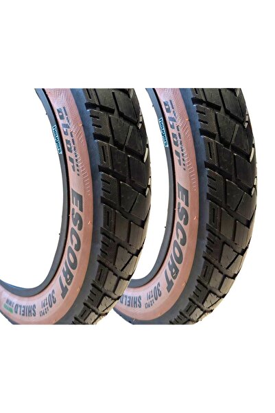 BİKE SKY OBOR 20x4.0 E-Bike Zırhlı Dış Lastik Seti (Ön + Arka) – Amber Yanakl...