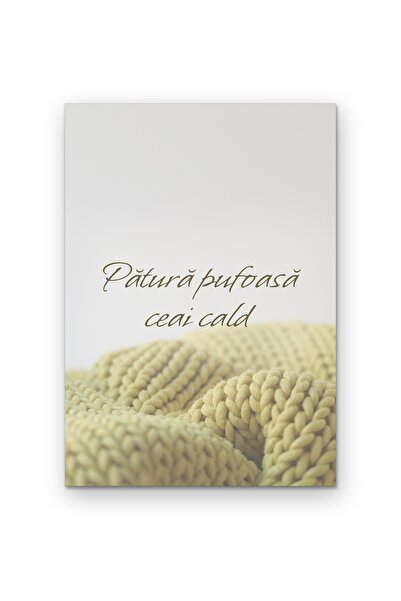OEM Poster Cardboard Fluffy blanket hot tea, Cozy wall decoration, 250g, A4