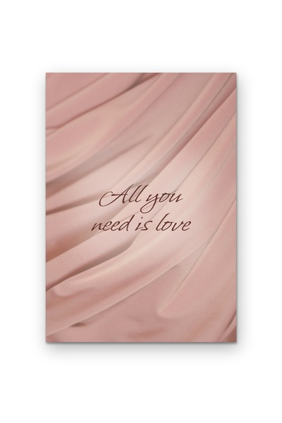 OEM Poster Carton 250g A4 Tot ce ai nevoie este iubire, Design Minimalist Mod...