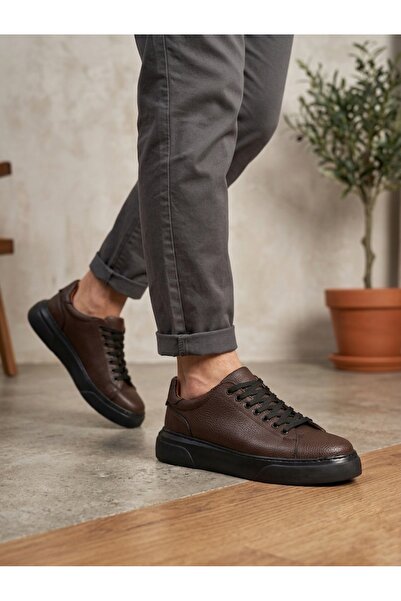 BOA Ablf-010 Men's Sneaker Daily Casual Sports Shoes Brown Black Sole