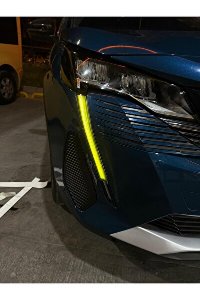 ARKT STİCKER Peugeot 3008 Ve 5008 Gündüz Led 2020-2024 Uyumludur Açık Sarı