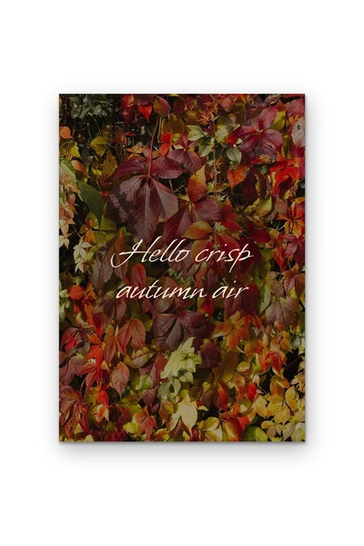 OEM Poster Cardboard 250g A4, Quote Crisp Autumn Air, Wall Decor