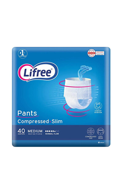 Lifree Adult Diapers Ultra Absorbent Thin, Jumbo Pack, 40 Count