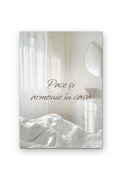OEM Poster Carton Pace si armonie in casa, Decor perete motivational, A4, 250g