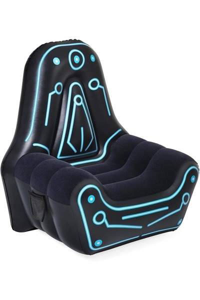 Generic Brand Inflatable Gaming Lounge Chair with High Backrest Armrests Port...