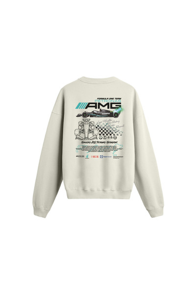genosha Mercedes AMG Baskılı Oversize Sweatshirt