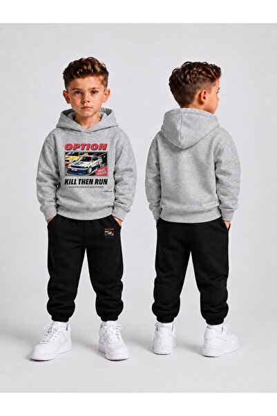 LORVEX Men's Hooded Tracksuit Set – Printed Hoodie Sweatshirt and Sweatpants ...