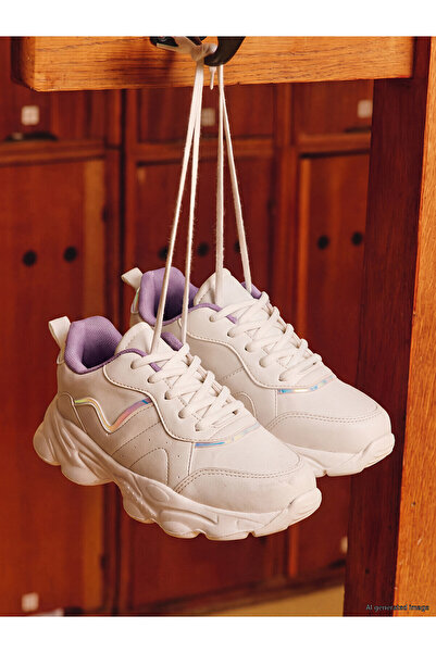 LC Waikiki Alita City Lcw Steps White Girls' Sneakers with a Difference