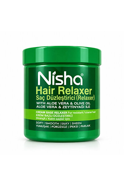 Marka Nisha Hair Relaxer Saç Düzleştirici – Aloe Vera & Zeytinyağı