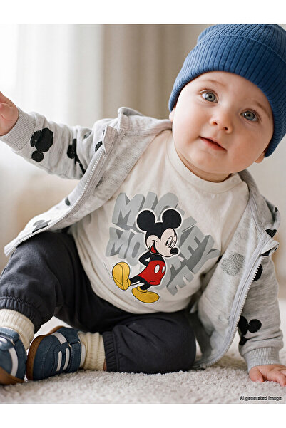 LC Waikiki Two Mt Shop Quality Lcw Baby Ecru Combed Cotton Printed Standard &...
