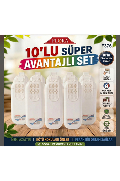 Kalorifer Peteği Suluğu Askılı Nemlendirici (10'lu Beyaz Set)