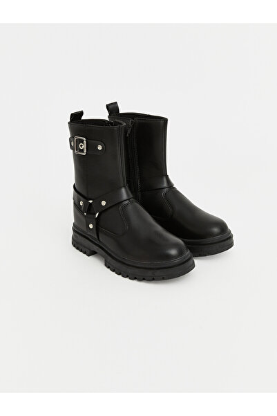 LC Waikiki Alita City Lcw Steps Black Girls' Boots with a Difference