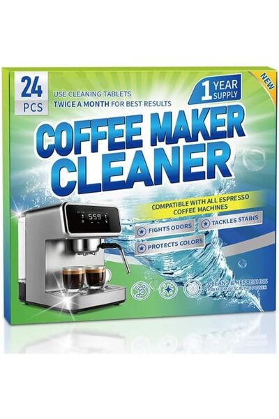 Cheelida 24 Count Coffee Machine Cleaning Products – Descaler & Deodorizer fo...