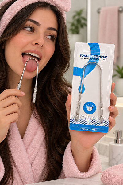 Generic Brand Stainless Steel Tongue Scraper