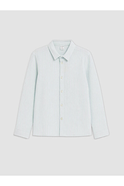 LC Waikiki Two Mt Shop Quality Green Plain Boys' Shirt