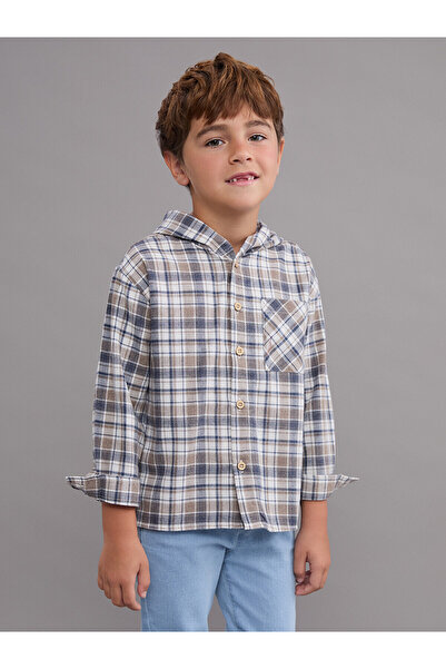 LC Waikiki Two Mt Shop Quality Lcw Kids Beige Flannel Plaid Loose & Baggy Boy...
