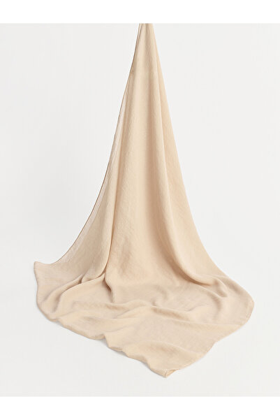 LC Waikiki Lcw Modest Beige Plain Women's Shawl with Nevavm Difference