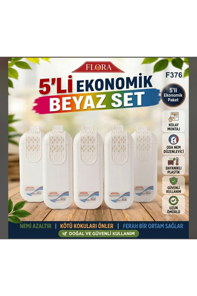 Kalorifer Peteği Suluğu Askılı Nemlendirici (5'li Beyaz Set)