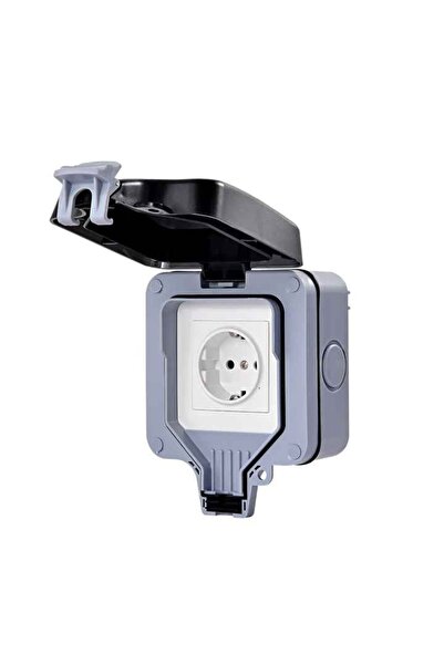 open Priză de Exterior, Schuko, Simplă, IP65 – Protecție Superioară Impotriva...