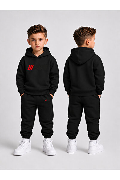 LORVEX Men's Hooded Tracksuit Set – Printed Hoodie Sweatshirt and Sweatpants ...
