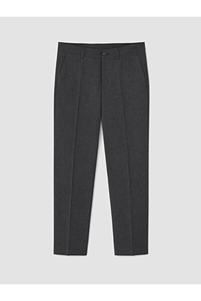 LC Waikiki Peak New Season Anthracite Slim Fit Pleated Men's Trousers