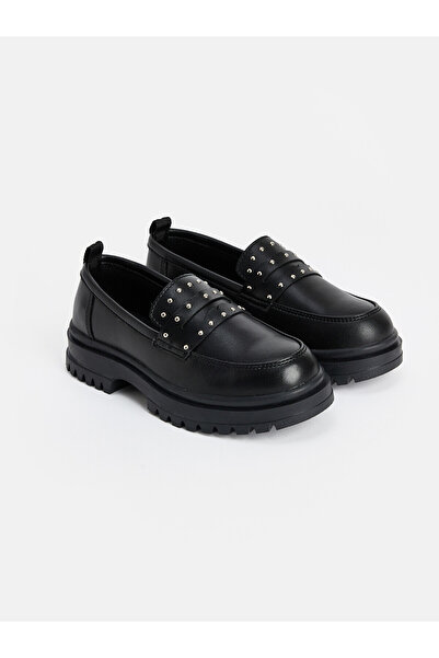 LC Waikiki Two Mt Shop Quality Lcw Steps Black Girls' Ballet Flats