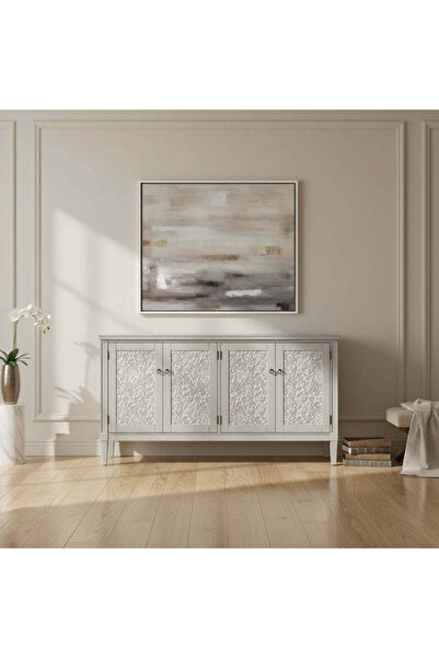 A.R.T. Furnishings خزانة جانبية هاربر باللون الأزرق العتيق