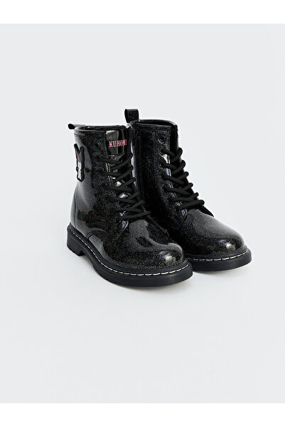LC Waikiki Alita City Lcw Steps Black Girls' Boots with a Difference