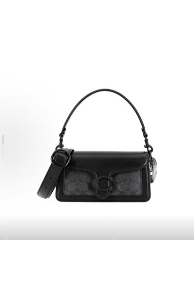 Coachbe TABBY SHOULDER BAG & CROSSBODY BAG 26 IN SIGNATURE CANVAS-black GREY ...