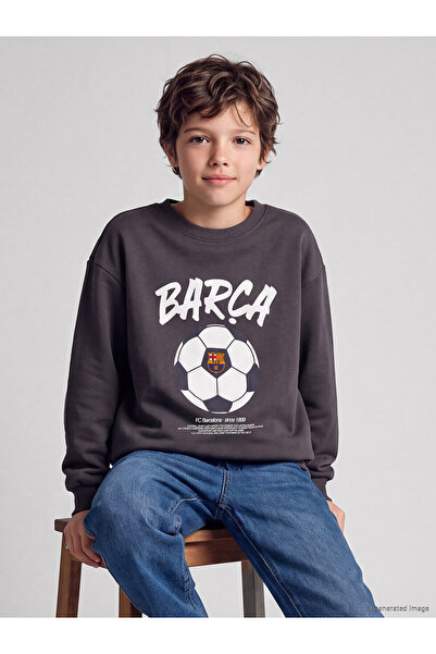 LC Waikiki Two Mt Shop Quality Lcw Kids Anthracite Fc Barcelona Printed Boys'...