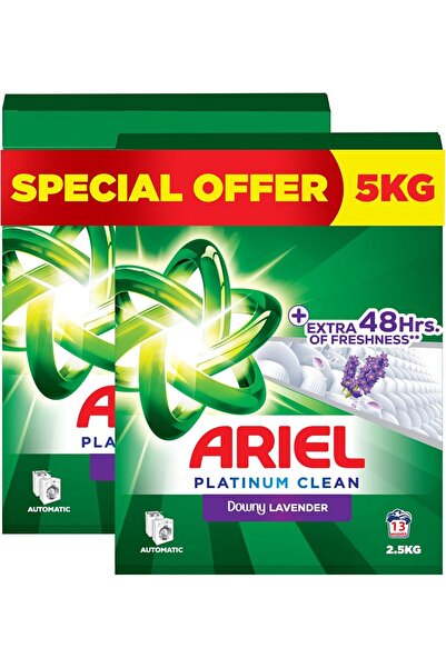 Ariel Platinum Clean Lavender, 2.5KG x 2, Laundry Detergent Powder