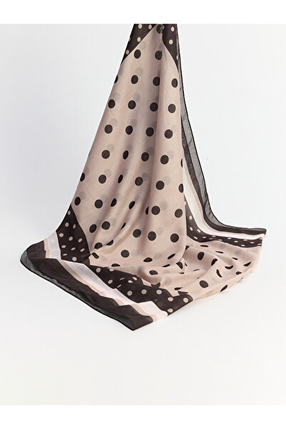 LC Waikiki Lcw Modest Ecru Polka Dot Women's Shawl with Nevavm Difference