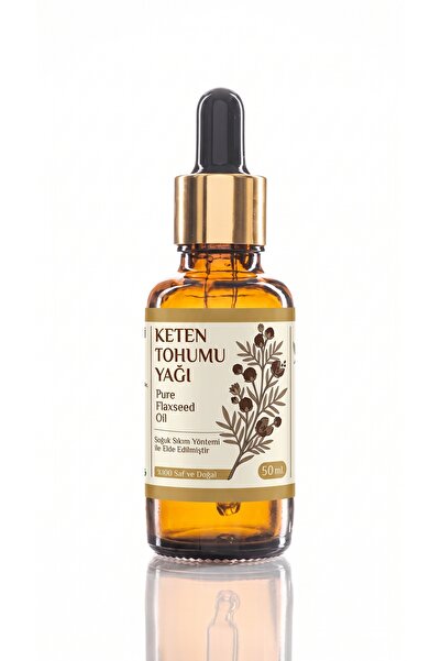 aktarloji 50 ml Flax Seed Oil / Cold Pressed / 100% Pure and Natural / Flax S...